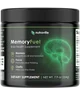 MemoryFuel black powder jar with green brain artwork